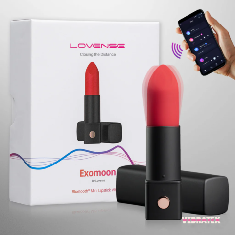Lovense EXOMOON Smart Lipstick Bullet Vibrator