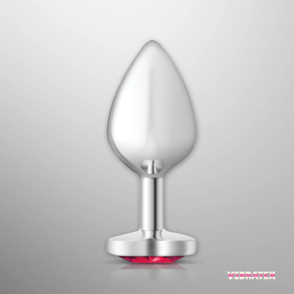 Viben Cheeky Charms Silver Heart Butt Plug - Image 2