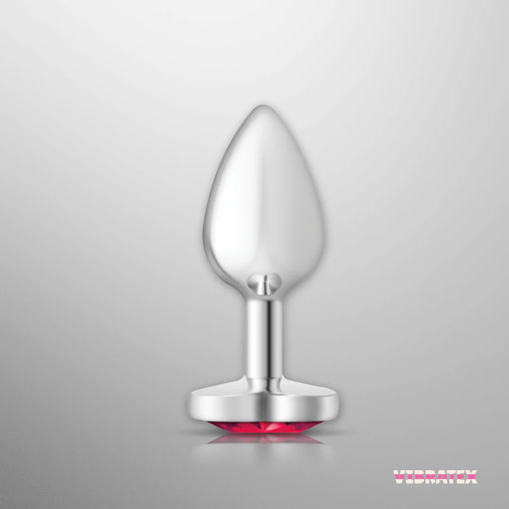 Viben Cheeky Charms Silver Heart Butt Plug - Image 3