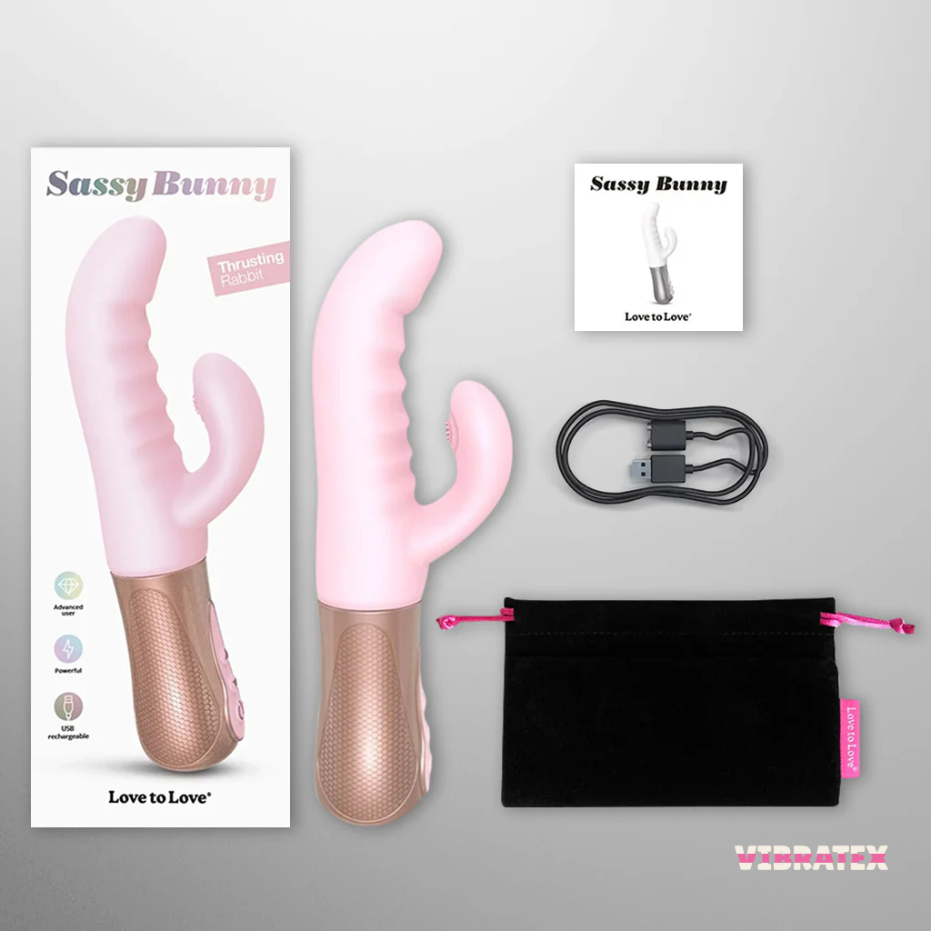 Love to Love Sassy Bunny Thrusting Vibrator - Image 7